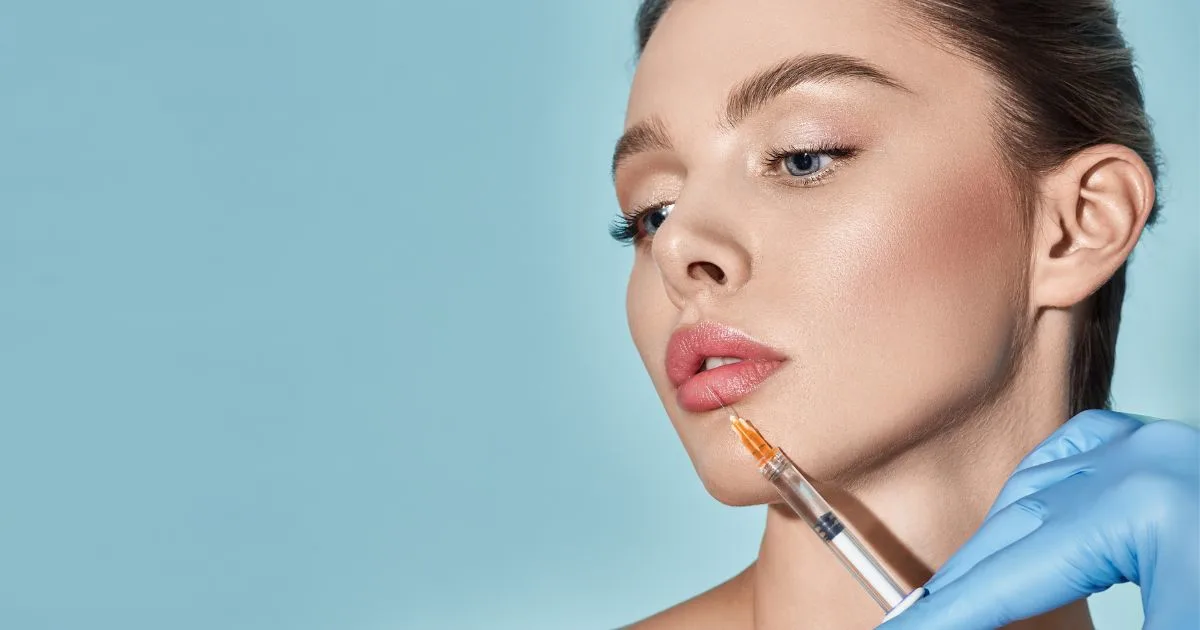 Injector performing lip fillers (like Restylane Kysse or Revanesse) to achieve natural-looking lip enhancement.