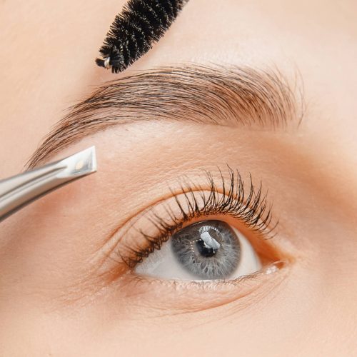 Woman Getting Brows Treatment | True Beauty Forever in in Kaysville, UT
